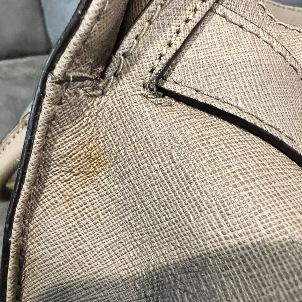 Michael Kors Saffiano Leather Large Hamilton Satchel Tote - Picture 6 of 10